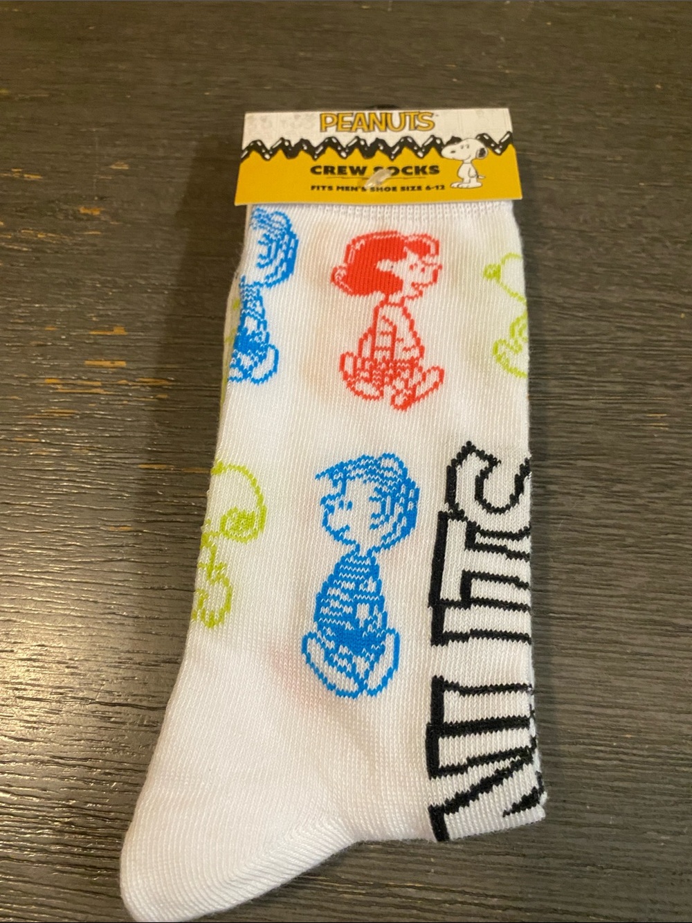 Peanuts Multicolor Crew Socks - Men's